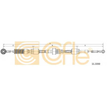 Трос, ступенчатая коробка передач COFLE 92.11.3350 / 11.3350
