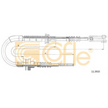 Трос управления сцеплением COFLE 92.11.3910 / 11.3910