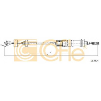Трос управления сцеплением COFLE 92.11.3924 / 11.3924