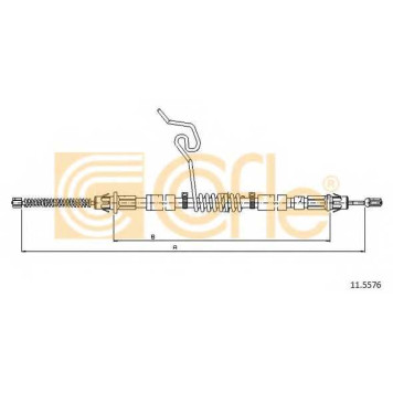 Трос стояночной тормозной системы COFLE 92.11.5576 / 11.5576