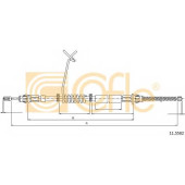 Трос стояночной тормозной системы COFLE 92.11.5582 / 11.5582