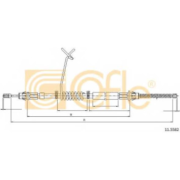 Трос стояночной тормозной системы COFLE 92.11.5582 / 11.5582