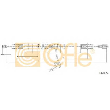 Трос стояночной тормозной системы COFLE 92.11.5679 / 11.5679