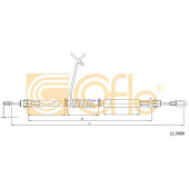 Трос стояночной тормозной системы COFLE 92.11.5680 / 11.5680