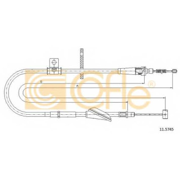 Трос стояночной тормозной системы COFLE 92.11.5745 / 11.5745