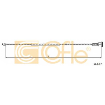 Трос стояночной тормозной системы COFLE 92.11.5757 / 11.5757