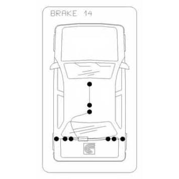 Трос стояночной тормозной системы COFLE 92.11.5758 / 11.5758-1