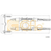 Трос стояночной тормозной системы COFLE 92.11.5821 / 11.5821