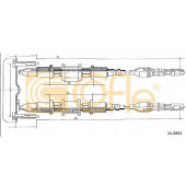 Трос стояночной тормозной системы COFLE 92.11.5852 / 11.5852