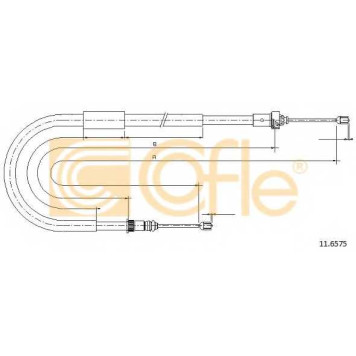 Трос стояночной тормозной системы COFLE 92.11.6575 / 11.6575