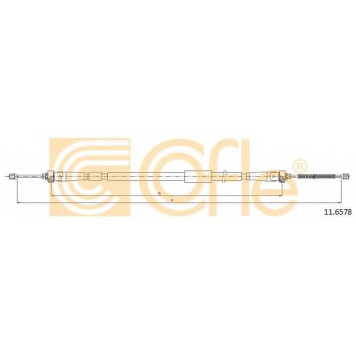 Трос стояночной тормозной системы COFLE 92.11.6578 / 11.6578