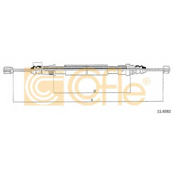 Трос стояночной тормозной системы COFLE 92.11.6582 / 11.6582