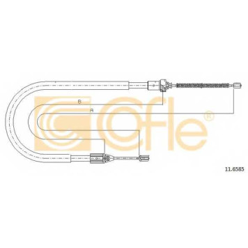 Трос стояночной тормозной системы COFLE 92.11.6585 / 11.6585