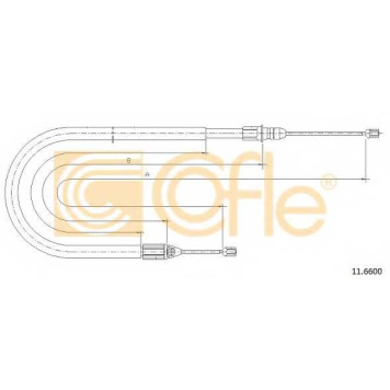 Трос стояночной тормозной системы COFLE 92.11.6600 / 11.6600