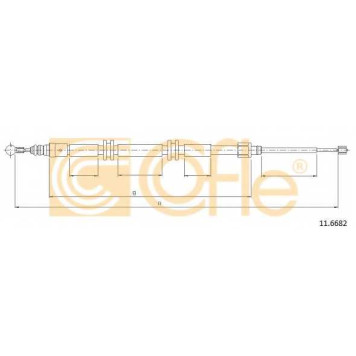 Трос стояночной тормозной системы COFLE 92.11.6682 / 11.6682