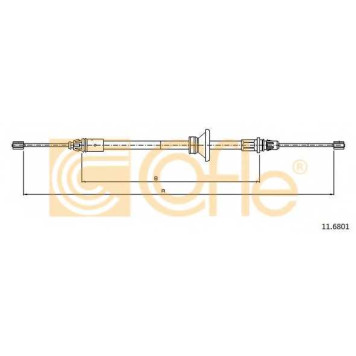 Трос стояночной тормозной системы COFLE 92.11.6801 / 11.6801