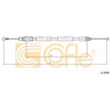 Трос стояночной тормозной системы COFLE 92.11.6808 / 11.6808