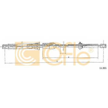 Тросик газа COFLE 92.11.901 / 11.901
