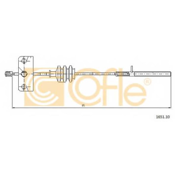 Трос стояночной тормозной системы COFLE 92.1651.10 / 1651.10