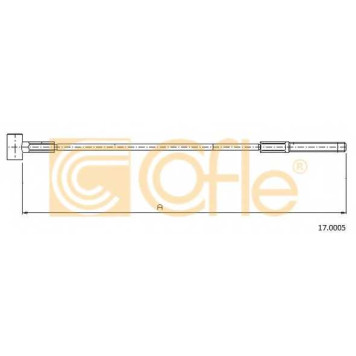 Трос стояночной тормозной системы COFLE 92.17.0005 / 17.0005