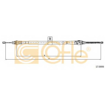 Трос стояночной тормозной системы COFLE 92.17.0006 / 17.0006