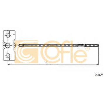 Трос стояночной тормозной системы COFLE 92.17.0120 / 17.0120