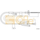 Трос стояночной тормозной системы COFLE 92.17.0121 / 17.0121