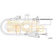 Трос стояночной тормозной системы COFLE 92.17.0122 / 17.0122