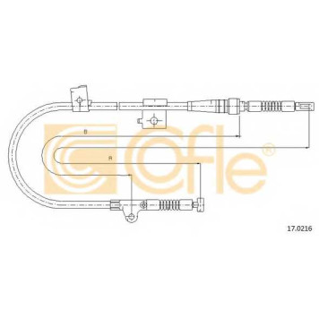 Трос стояночной тормозной системы COFLE 92.17.0216 / 17.0216