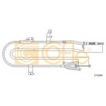 Трос стояночной тормозной системы COFLE 92.17.0246 / 17.0246