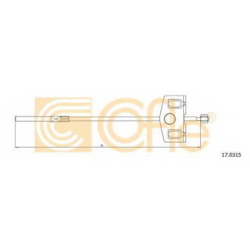 Трос стояночной тормозной системы COFLE 92.17.0315 / 17.0315