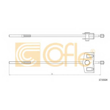 Трос стояночной тормозной системы COFLE 92.17.0324 / 17.0324