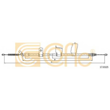 Трос стояночной тормозной системы COFLE 92.17.0325 / 17.0325