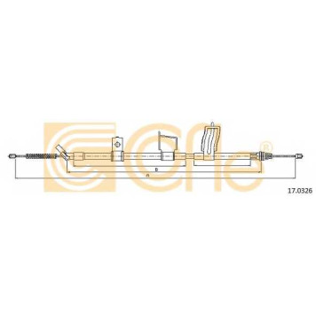 Трос стояночной тормозной системы COFLE 92.17.0326 / 17.0326