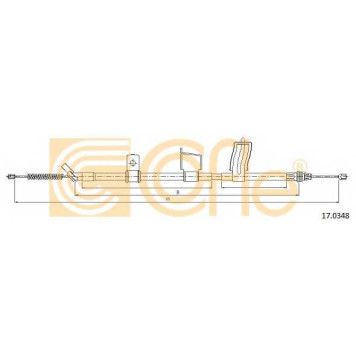 Трос стояночной тормозной системы COFLE 92.17.0348 / 17.0348