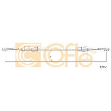 Тросик газа COFLE 92.1703.5 / 1703.5