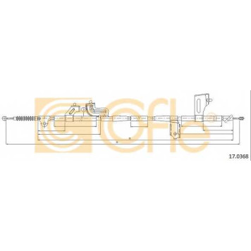 Трос стояночной тормозной системы COFLE 92.17.0368 / 17.0368