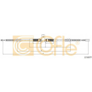 Трос стояночной тормозной системы COFLE 92.17.0377 / 17.0377