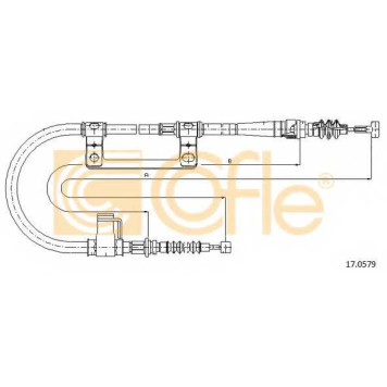 Трос стояночной тормозной системы COFLE 92.17.0579 / 17.0579