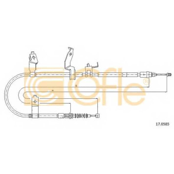 Трос стояночной тормозной системы COFLE 92.17.0585 / 17.0585