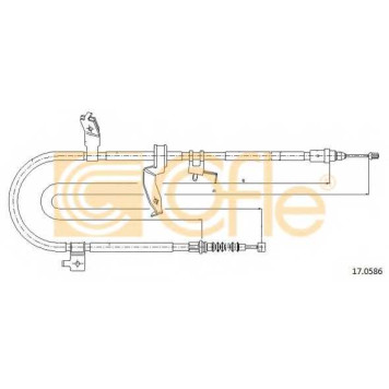Трос стояночной тормозной системы COFLE 92.17.0586 / 17.0586