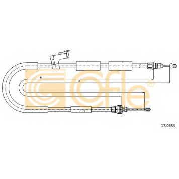 Трос стояночной тормозной системы COFLE 92.17.0684 / 17.0684