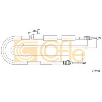 Трос стояночной тормозной системы COFLE 92.17.0685 / 17.0685