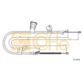Трос стояночной тормозной системы COFLE 92.17.1070 / 17.1070
