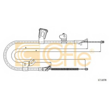 Трос стояночной тормозной системы COFLE 92.17.1078 / 17.1078