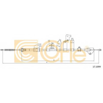 Трос стояночной тормозной системы COFLE 92.17.1099 / 17.1099