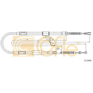 Трос стояночной тормозной системы COFLE 92.17.1419 / 17.1419