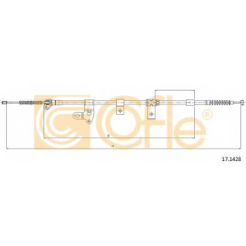 Трос стояночной тормозной системы COFLE 92.17.1428 / 17.1428