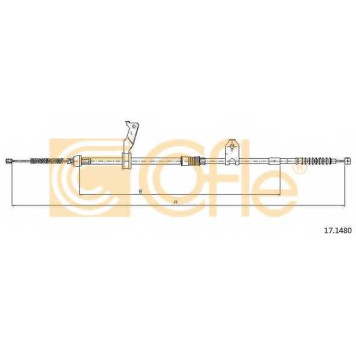 Трос стояночной тормозной системы COFLE 92.17.1480 / 17.1480
