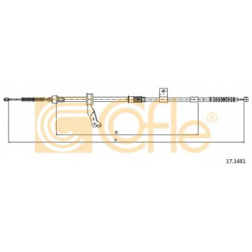 Трос стояночной тормозной системы COFLE 92.17.1481 / 17.1481